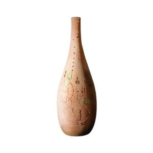designová váza Silhouette terakota ruční dekor
