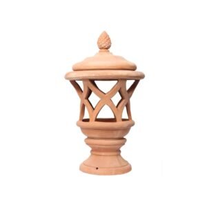 Terakotová zahradní lampa Intrecciata