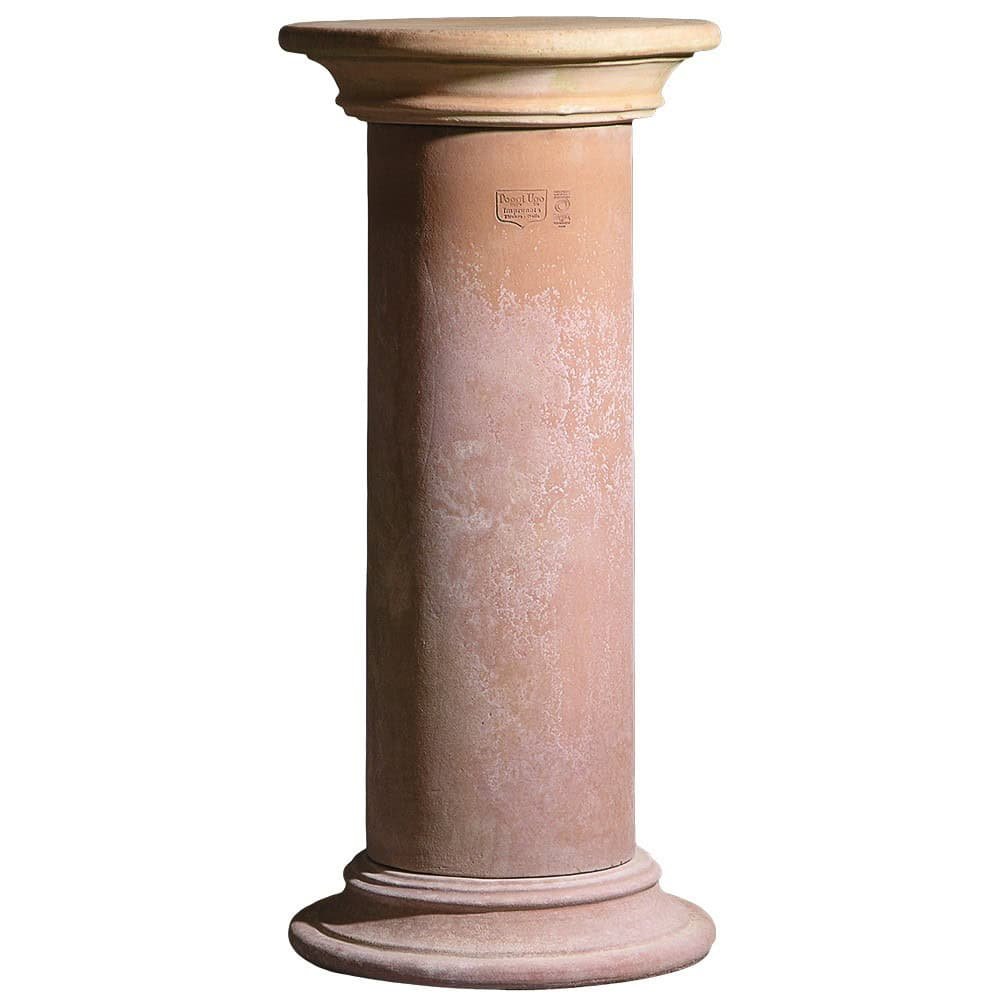 Terakotový podstavec Colonna s hladkou hlavicí