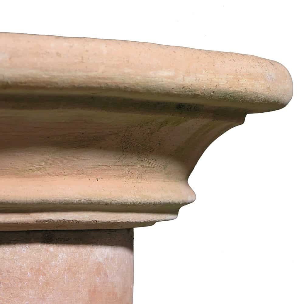 Terakotový podstavec Colonna s hladkou hlavicí - Obrázek 4
